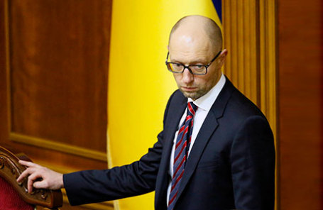Премьер-министр Украины  Арсений Яценюк.