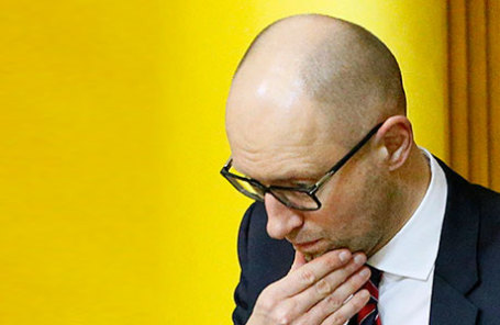 Премьер-министр Украины  Арсений Яценюк.