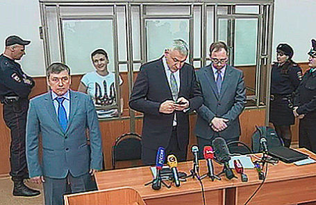 Оглашение приговора украинской военнослужащей Надежде Савченко в Донецком областном суде, Донецк, 21 марта 2016.
