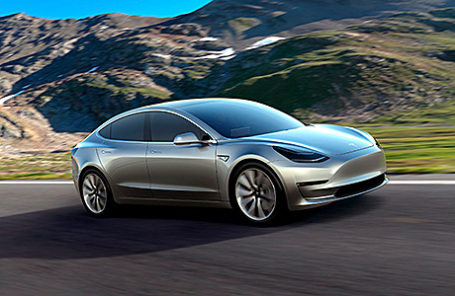 Презентация электромобиля Tesla Model 3.