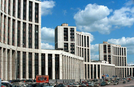 Здание Внешэкономбанка в Москве.