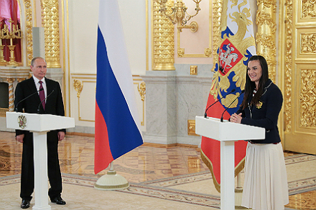 Президент РФ Владимир Путин встретился с российской олимпийской сборной.