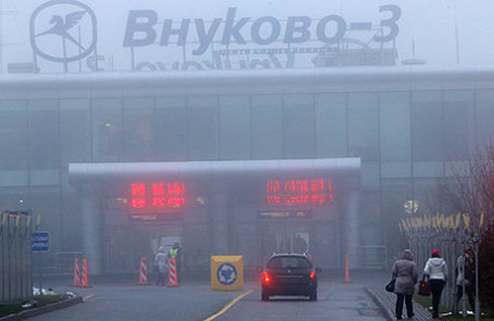 Контрольно-пропускной пункт терминала аэропорта «Внуково-3», где в 2014 году разбился самолет Dassault Falcon 50.