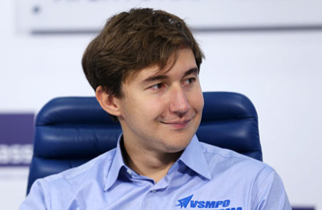 Российский гроссмейстер Сергей Карякин.