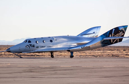Cуборбитальный космоплан VSS Unity компании Virgin Galactic.