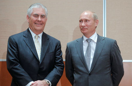 Рекс Тиллерсон и Владимир Путин.