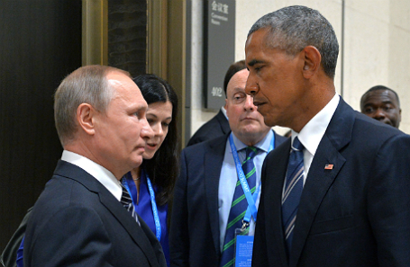 Владимир Путин и Барак Обама.