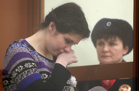 Варвара Караулова выступает с последним словом. 21 декабря 2016 года.