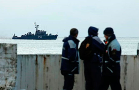 На месте крушения самолета Ту-154 у побережья Сочи.