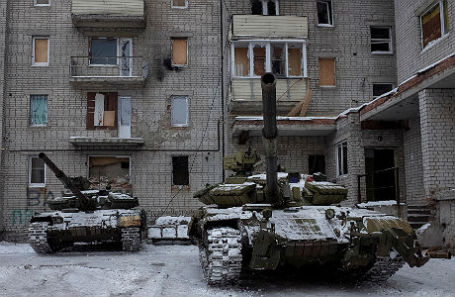 Танки в Авдеевке.