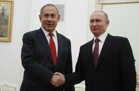 Биньямин Нетаньяху и Владимир Путин.