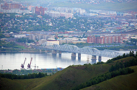 Панорама Красноярска.