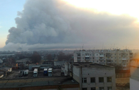 После взрыва на складе боеприпасов в Балаклее Харьковской области.