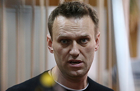 Оппозиционер Алексей Навальный на заседании по делу об административном правонарушении в Тверском суде, 27 марта 2017.