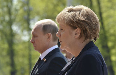 Владимир Путин и Ангела Меркель.