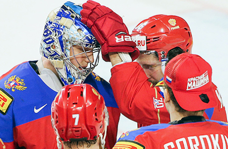Игроки сборной России по хоккею.
