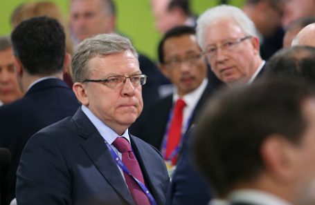 Деловой завтрак Сбербанка России «Что ждать после мая 2018 года?». Слева — Алексей Кудрин.