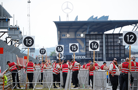 Охрана на фестивале Rock Am Ring.
