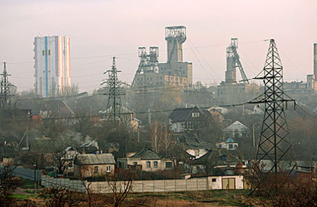 Вид на Донецк.