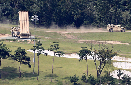 Ракетный комплекс THAAD в Сонджу, Южная Корея.
