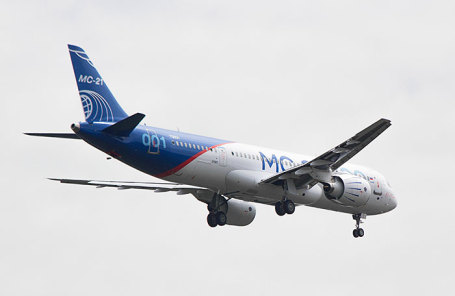 Новый российский пассажирский самолет МС-21-300.