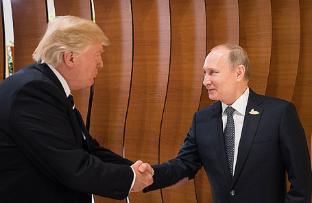 Президент США Дональд Трамп и президент России Владимир Путин.