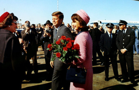 Джон Кеннеди и первая леди Жаклин Бувьер Кеннеди, ноябрь 1963.