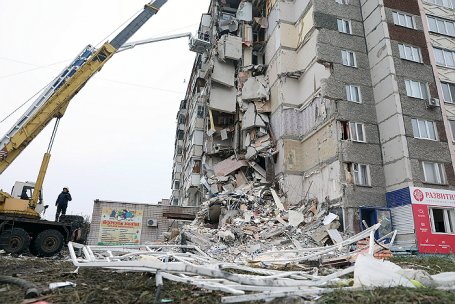 Ситуация в Ижевске после обрушения части жилого дома.