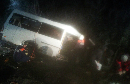Аварийно-спасательные работы на месте ДТП в Республике Марий Эл