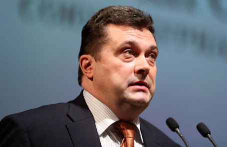 Избранный председателем Союза журналистов России Владимир Соловьев на XII съезде Союза журналистов России.