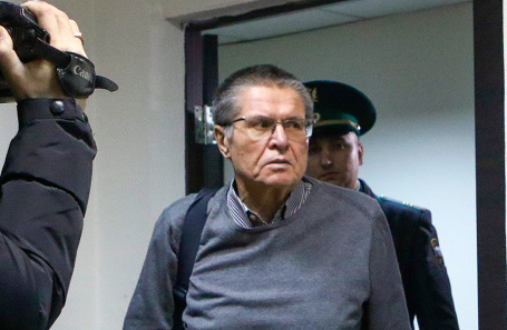 Экс-министр экономического развития Алексей Улюкаев в Замоскворецком суде во время слушаний по его делу.