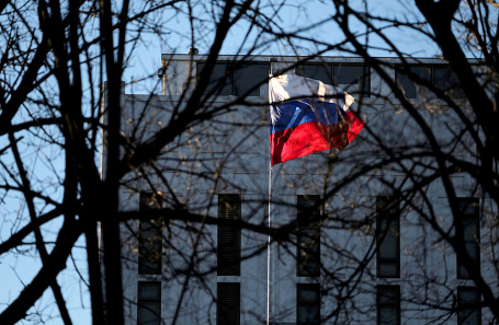 Здание посольства РФ в Вашингтоне.