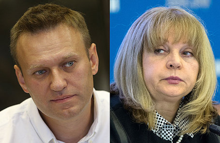 Алексей Навальный и Элла Памфилова.