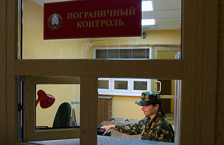 На белорусской границе.