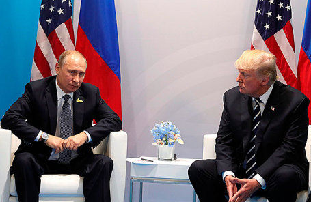 Президент России Владимир Путин и президент США Дональд Трамп.