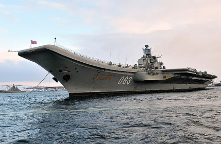 Российский авианесущий крейсер «Адмирал Кузнецов».