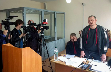 Капитан керченского судна «Норд» Владимир Горбенко в суде Херсона.
