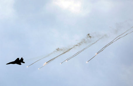 Истребитель F-15 военно-воздушных сил Израиля.