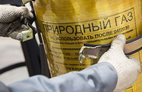 Газовый баллон для грузового автомобиля на заводе ОАО «КАМАЗ».