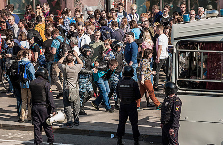 Протестная акция оппозиции в Москве.