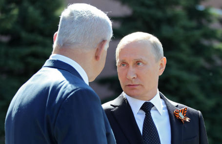Премьер-министр Израиля Биньямин Нетаньяху и президент России Владимир Путин.
