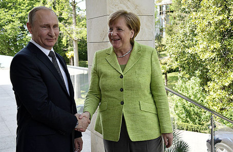 Владимир Путин и Ангела Меркель.