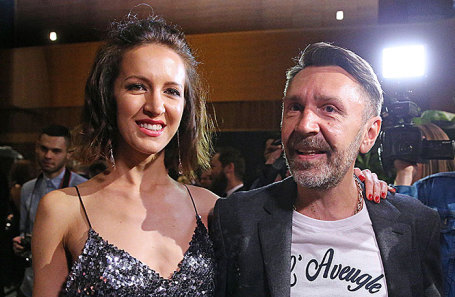 Сергей Шнуров с супругой Матильдой.