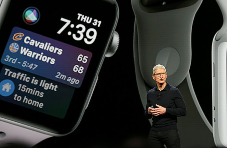 Тим Кук на конференции Apple в Сан-Хосе.