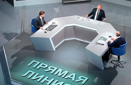 «Прямая линия» с президентом РФ Владимиром Путиным 7 июня 2018 года.