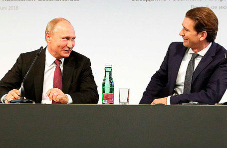 Владимир Путин и Себастьян Курц.