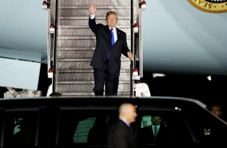 Дональд Трамп прибыл в Сингапур на встречу с Ким Чен Ыном