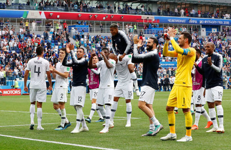 Игроки сборной Франции.