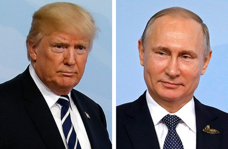 Дональд Трамп и Владимир Путин.