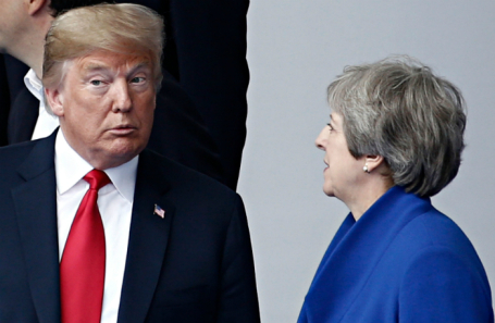 Дональд Трамп и Тереза Мэй.